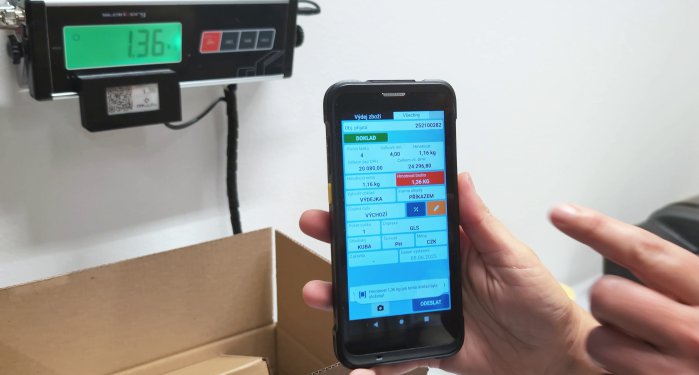 Pokročilá kontrola dokladu podle hmotnosti