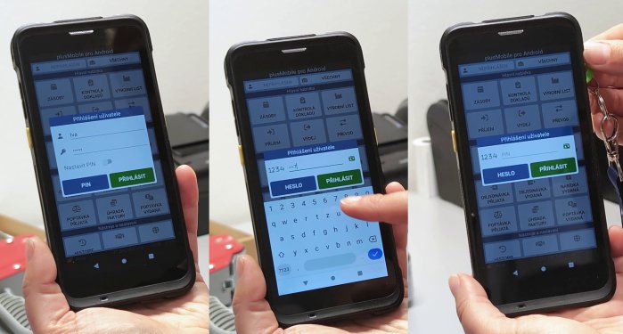 Přihlašovaní uživatelů (heslo/PIN/NFC)